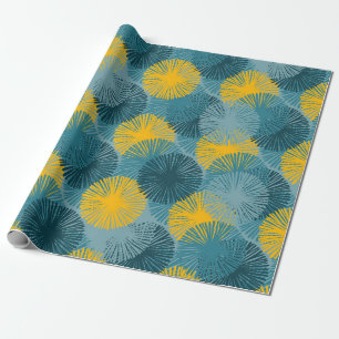 Abstrakter Ikat- und Boho-Stil-Tuchpatt Geschenkpapier