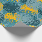 Abstrakter Ikat- und Boho-Stil-Tuchpatt Geschenkpapier (Ecke)