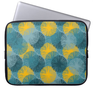 Abstrakter Ikat- und Boho-Stil-Tuchpatt Laptopschutzhülle