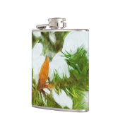 Abstrakter Impressionismus der verschneiten Pine Flachmann (Links)