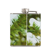 Abstrakter Impressionismus der verschneiten Pine Flachmann (Rückseite)