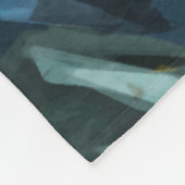 Abstrakter Impressionismus Fleecedecke (Ecke)