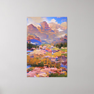 Abstrakter Impressionismus Malerei Colorado Leinwanddruck