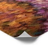 Abstrakter Impressionist Autumn Pathway Fine Art Poster (Ecke)