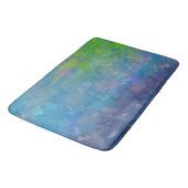 Abstrakter Impressionist Wasserliliensee Badematte (Schrägansicht)