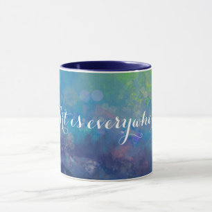 Abstrakter Impressionist Wasserliliensee Tasse