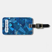 Abstrakter individuelle Name Gepäckanhänger (Vorderseite horizontal)