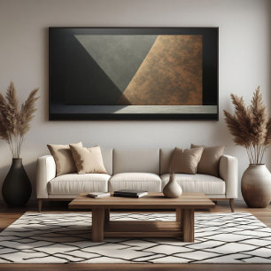 Abstrakter industrieller Rost und Beton Poster