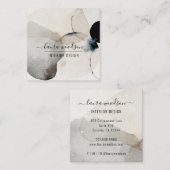 Abstrakter Innenarchitekt Quadratische Visitenkarte (Vorne/Hinten)