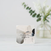 Abstrakter Innenarchitekt Quadratische Visitenkarte (Stehend Vorderseite)