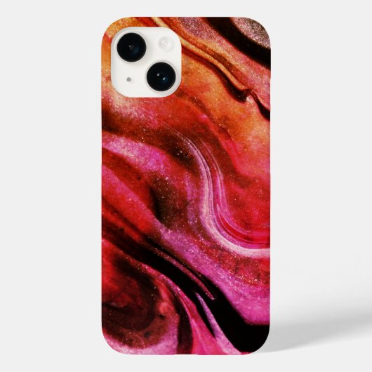 Abstrakter iPhone Case mit mehreren Farben (Rückseite)
