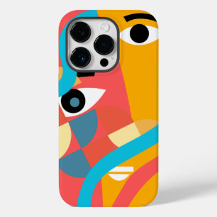 Abstrakter iPhone-Hülle mit lebendiger Farb-Gesich Case-Mate iPhone 14 Pro Hülle