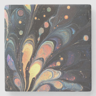 Abstrakter iridestischer Untersetzer