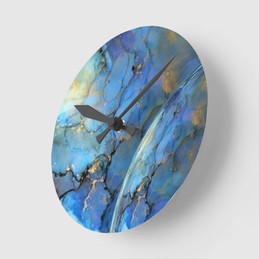 abstrakter Ischifi-Orden Runde Wanduhr (Winkel)