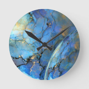 abstrakter Ischifi-Orden Runde Wanduhr