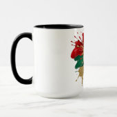 Abstrakter italienischer Farbsplash Tasse (Links)