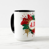 Abstrakter italienischer Farbsplash Tasse (Vorderseite Links)