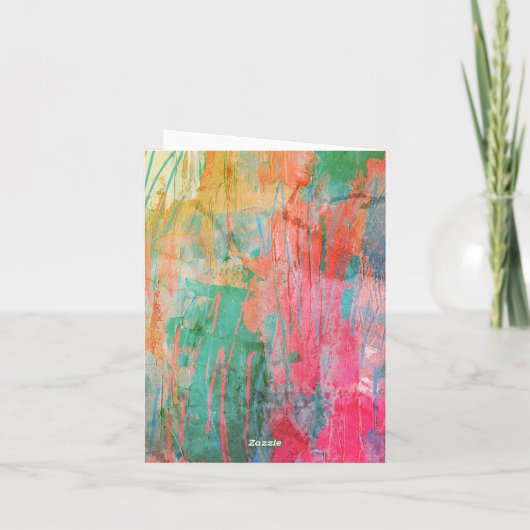 Abstrakter Jeden Anlaß in tropischen Farben (Rückseite)