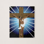 Abstrakter Jesus Christus Puzzle (Vertikal)