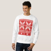 Abstrakter Jumper-Strick-Muster Sweatshirt (Vorne ganz)