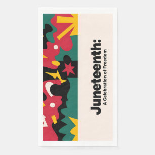 Abstrakter Junetag - Eine Feier der Freiheit Desi Serviette