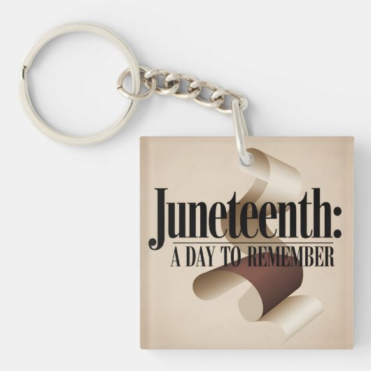 Abstrakter Junetag Schlüsselanhänger (Vorderseite)