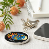 Abstrakter Jungfrau-Schlüsselanhänger Schlüsselanhänger (Seite)