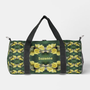 Abstrakter Käfer auf Königskerzenblüte personalisi Duffle Bag