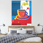 Abstrakter Kaffee Cup Trendkultur Leinwanddruck (Insitu (Schlafzimmer))