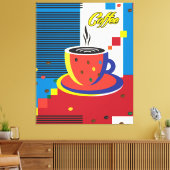 Abstrakter Kaffee Cup Trendkultur Leinwanddruck (Insitu (Wohnzimmer))