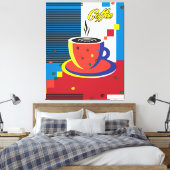 Abstrakter Kaffee Cup Trendkultur Leinwanddruck (Insitu (Schlafzimmer))