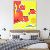 Abstrakter Kaffee Cup Trendkultur Leinwanddruck (Insitu (Schlafzimmer))