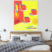 Abstrakter Kaffee Cup Trendkultur Leinwanddruck (Insitu (Schlafzimmer))