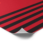 Abstrakter Kaffee Cup Trendkultur Poster (Ecke)