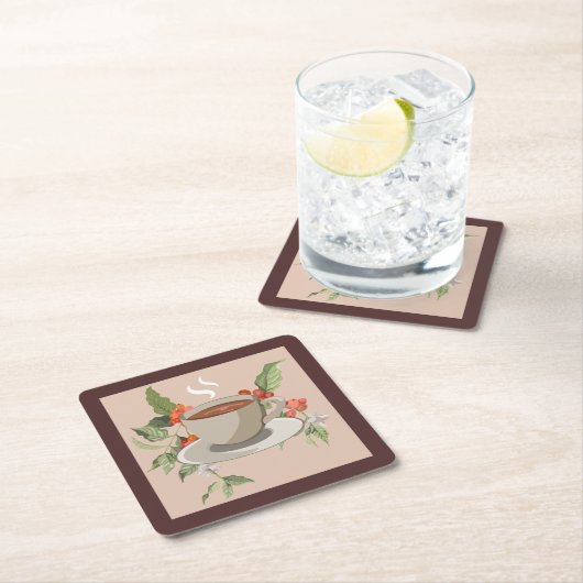 Abstrakter Kaffee-Cup Untersetzer Set (Vor Ort)