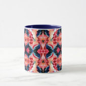 Abstrakter Kaffeebecher -Blues und Pinks Tasse (Zentrum)