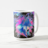 Abstrakter Kaffeebecher Electric Bloom Kaffeetasse (VorderseiteRechts)