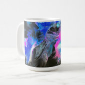 Abstrakter Kaffeebecher Electric Bloom Kaffeetasse (Vorderseite Links)