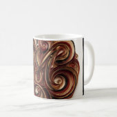 Abstrakter Kaffeebecher Kaffeetasse (VorderseiteRechts)