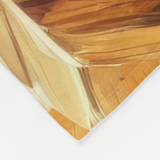 Abstrakter Kaffeecup Fleecedecke (Ecke)