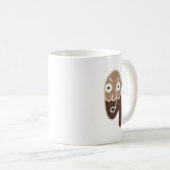 Abstrakter Kaffeemann Kaffeetasse (VorderseiteRechts)