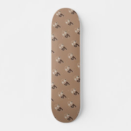 Abstrakter Kaffeemann Skateboard