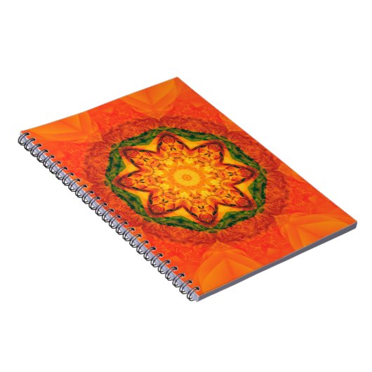 Abstrakter Kaleidoskop-Hintergrund Schöne Notizblock (Rechte Seite)