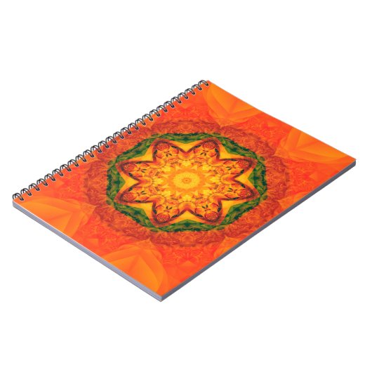 Abstrakter Kaleidoskop-Hintergrund Schöne Notizblock (Linke Seite)