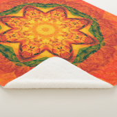 Abstrakter Kaleidoskop-Hintergrund Schöne Sherpadecke (3/4)