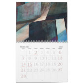 Abstrakter Kalender für experimentelle digitale Ku (Feb 2027)