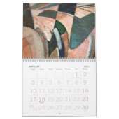 Abstrakter Kalender für experimentelle digitale Ku (Jan 2027)