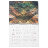 Abstrakter Kalender für experimentelle digitale Ku (Mär 2026)