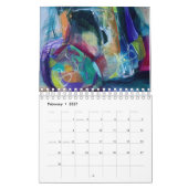 Abstrakter Kalender von Lori Rivera (Feb 2027)