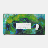 Abstrakter Kalkstein, Kalkgrün und Blues Desk Mat Schreibtischunterlage (Tastatur & Maus)